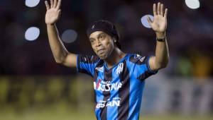 Ronaldinho fue presentado el pasado viernes como nuevo jugador del Querétaro.