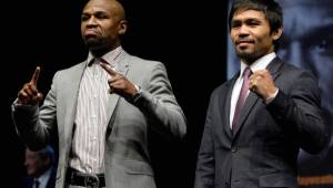 A dos semanas para el combate Mayweather-Pacquiao, el más esperado de los últimos años, todavía no hay boletos a la venta. Foto AFP