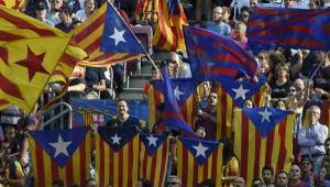 'Es un partido de fútbol, tenemos que disfrutar del fútbol', dijo Carles Puigdemont.