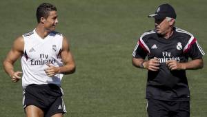 Carlo Ancelotti asegura que Cristiano ya está en plena forma física.