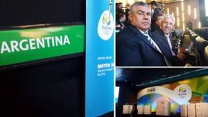 El vicepresidente de la Asociación de Fútbol Argentina (AFA), Claudio 'Chiqui' Tapia durante el sorteo.