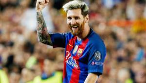 Messi anotó tres goles ante el City y eso le valió para ser elegido el mejor jugador de la fecha 3 en Champions. Foto AFP.