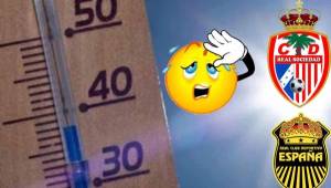 El calor está bravo en Tocoa. Se juega a 39 grados.