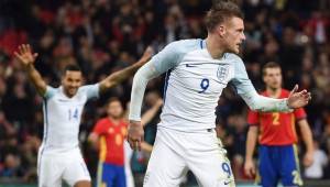 Jamie Vardy sorprendió a todos con su celebración en el segundo gol de Inglaterra ante España.