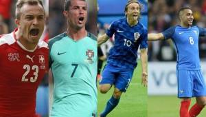 Xherdan Shaqiri, Cristiano Ronaldo, Dimitri Payet, Luca Modric han marcado los mejores goles hasta el momento en la Euro 2016.
