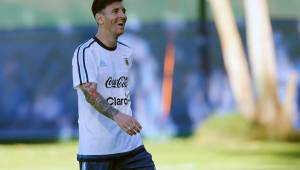 Lionel Messi se integró este martes al entrenamiento de Argentina. (Foto: EFE)