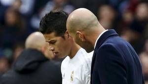 Zinedine Zidane no ha contado con James Rodríguez en la actual temporada del Real Madrid.