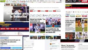 Los medios más importantes en el mundo destacaron el anuncio de Lionel Messi