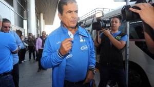 Pinto asegura que ni trabajando 30 años en Honduras logrará fútbol vistoso, pero 'un fútbol competitivo y con buen criterio si'. Foto DIEZ
