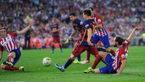 Lionel Messi le ha anotado 25 goles al Atlético de Madrid en 27 enfrentamientos.