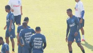 Brayan Beckeles fue la gran novedad del entrenamiento de la Selección de Honduras de este martes.