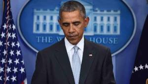 Así lució Barack Obama en su rueda de prensa tras los atentados en París, Francia. FOTO: AFP