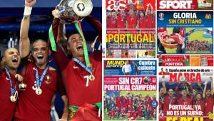 Cristiano Ronaldo se coronó campeón con Portugal, el primer título en la historia de este país.