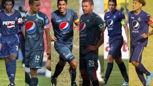 Javier Martínez, Iván Guerrero, Melvin Valladares, Amado Guevara, Júnior Izaguirre y Henry Figueroa.