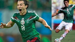 Andrés Guardado y Héctor Moreno, encabezan el once de los mexicanos para jugar frente a Honduras mañana en el estadio Azteca. Fotos cortesía