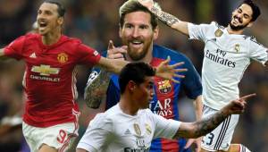 James Rodríguez, Zlatan Ibrahimovic, Lionel Messi e Isco, son los nombres a destacar hoy en el mercado de fichajes.