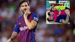 Lionel Messi subió una conmovedora foto junto a sus hijos en su cuenta de Instagram.