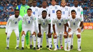 Selección de Honduras que enfrentó a Uruguay en el Mundial de Polonia 2019. Foto cortesía FIFA.