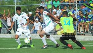 Santos sigue ganando 1-0 al Olancho en el Ramón Sarmiento de Juticalpa.