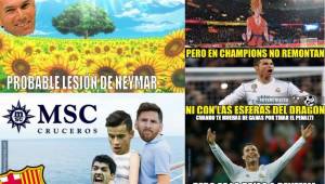 La lesión de Neymar, el mosaico del PSG, las goleadas de Real Madrid y Barcelona, protagonistas de los memes más divertidos del fin de semana.