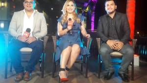 Marvin Ávila, Jenny Fernández y Fredy Nuila estuvieron desde San Pedro Sula.