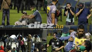 Así sufrió la afición que se hizo presente en el juego de anoche en el estadio Morazán. Varios niños fueron afectados por el gas lacrimógeno.