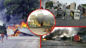 Honduras vivió una intensa jornada de protestas en la que la violencia volvió a florecer. En Villanueva quemaron dos rastras, en El Progreso, Yoro, se quemó un posta policial y en Choloma se derribaron torres eléctricas para cerrar la calle.
