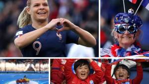 Música, baile y buen ambiente se vivió en el primer partido que se jugó de la Copa del Mundo Femenino en el que ganó Francia a Coreal del Sur por 4-0. Te presentamos las imágenes más inéditas del partido.