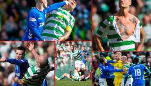 El Celtic de Emilio Izaguirre que no estuvo en el campo derrotó 2-1 a su máximo rival en Escocia, el Rangers.