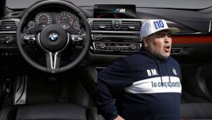 Diego Maradona presumió de su última compra en Argentina, se trata de un BMW M4 Coupé.