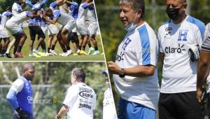 Honduras ha entrenado en la sede del Olimpia y los trabajos han sido de recuperación y acondicionamiento físico. Foto DIEZ