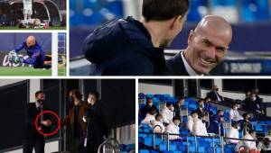 Real Madrid y Chelsea disputaron la semifinal de ida de la Champions League y estas fueron las imágenes que no se vieron en TV. Sergio Ramos hizo caso, el sufrimiento de Marcelo y el gran saludo de Zidane y Tuchel.
