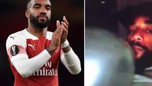 En las imágenes se aprecia a Lacazette consumiendo 'hippy crack' sin compañía.