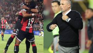 El técnico del Alajuelense, Nicolás Dos Santos, destacó el momento que viven los atacantes Roger Rojas y Jonathan McDonald.