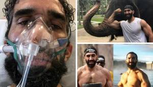 Perdió 27 kilos y estuvo 25 días en coma inducido conectado a un respirador, el impactante cambio físico de Ahmad Ayyad, el deportista que estuvo a punto de morir por coronavirus.