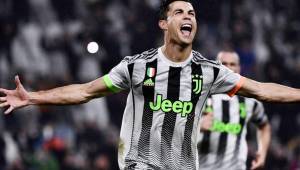 Cristiano Ronaldo y su eufórica celebración al marcar el segundo gol que significó la victoria.