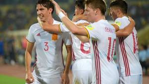 España derrotó a Francia en los octavos y se mete a los cuartos de final de la Copa del Mundo Sub-17. FOTO: FIFA.COM