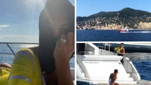 Luego de la paliza de la Juventus al Lecce, Cristiano Ronaldo se fue de nuevo a unas mini-vacaciones con la espectacular Georgina Rodríguez, que compartió una foto 'prohibida'. Cortesía: The Sun.