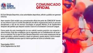 Olimpia responde con comunicado explicando la situación que se vivió en los octavos de final de ida de la Liga Concacaf.