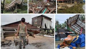 El Huracán Eta tocó tierra en Nicaragua siendo categoría cuatro. Ahora es tormenta tropical, pero estos fueron los daños que dejó a su paso por el país centroamericano.