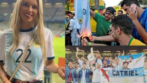 Te presentamos las mejores imágenes en las afueras y adentro del estadio Mineirao, de Belo Horizonte, donde Brasil y Argentina chocarán por las semifinales de la Copa América.