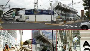 El estadio Morazán de San Pedro Sula ha sido remodelado en su parte exterior y ahora le da una nueva vista a la ciudad. Su nombre real es: Estadio General Francisco Morazán. Fotos Neptalí Romero y MSPS