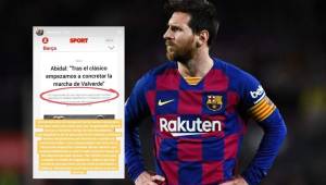 Messi ha sorprendido en redes sociales tras pronunciarse sobre las declaraciones de Abidal, que afirmó que varios jugadores no estaban conformes con Valverde como DT.