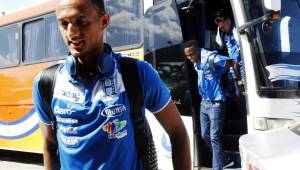 El delantero hondureño Diego Reyes se encuentra concentrado con la Selección Nacional que hoy viajó a Panamá para jugar la Copa Uncaf. Foto Neptalí Romero