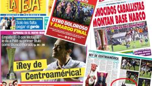 Los medios de Costa Rica amanecieron eufóricos tras la conquista del Saprissa. En Honduras se habla de 'doloroso' tras la caída del Motagua. Un medio tico hasta puso una águila de cabeza en sus páginas interiores burlándose.