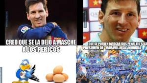 Lionel Messi falló un penal y no se salvó de los memes en las redes sociales. Barcelona perdió 1-0 en este duelo de cuartos de final de la Copa del Rey.