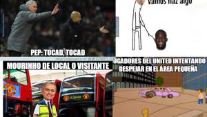 Mourinho y Guardiola, los principales protagonistas de los memes que dejó el clásico de Manchester.