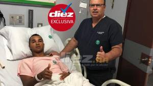 El arquero ha venido sufriendo lesiones a lo largo del torneo, el jueves fue operado por el ortopeda Óscar Benítez en San Pedro Sula.