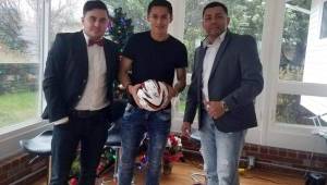 El jugador hondureño Andy Najar recibió a los periodistas José Arias y Carlos Rodríguez en su casa donde pasó las vacaciones de Navidad y Año Nuevo.