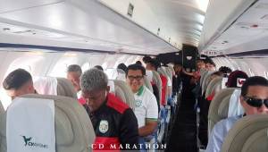 El Marathón viajó a Guatemala para enfrentar al Comunicaciones por la Liga Concacaf. Fotos cortesía